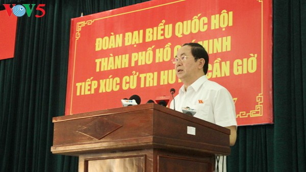 Tran Dai Quang rencontre l’électorat de Ho Chi Minh-ville - ảnh 1